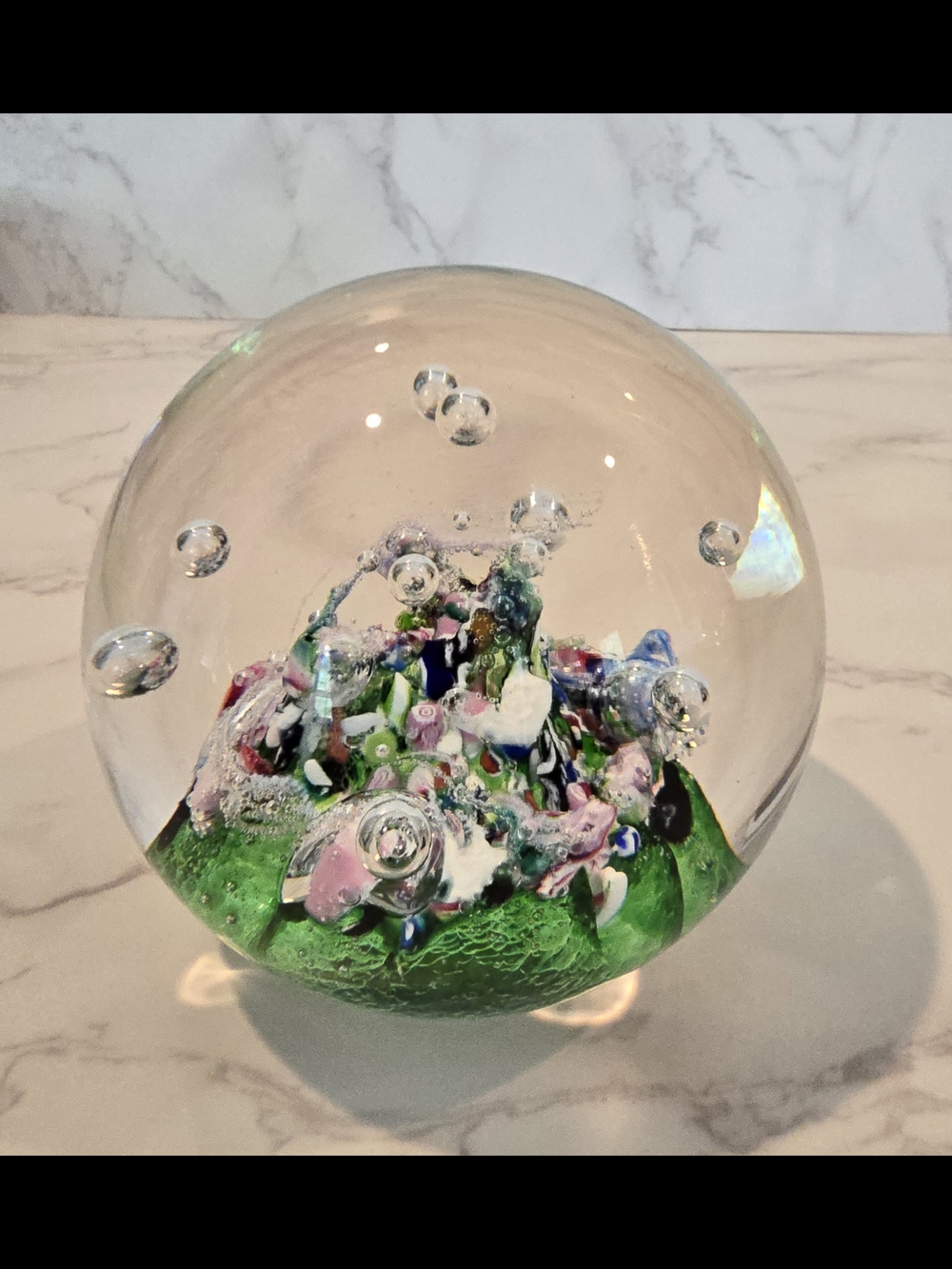 Caithness Myriad Hand-Blown Glass Paperweight in Excellent Condition